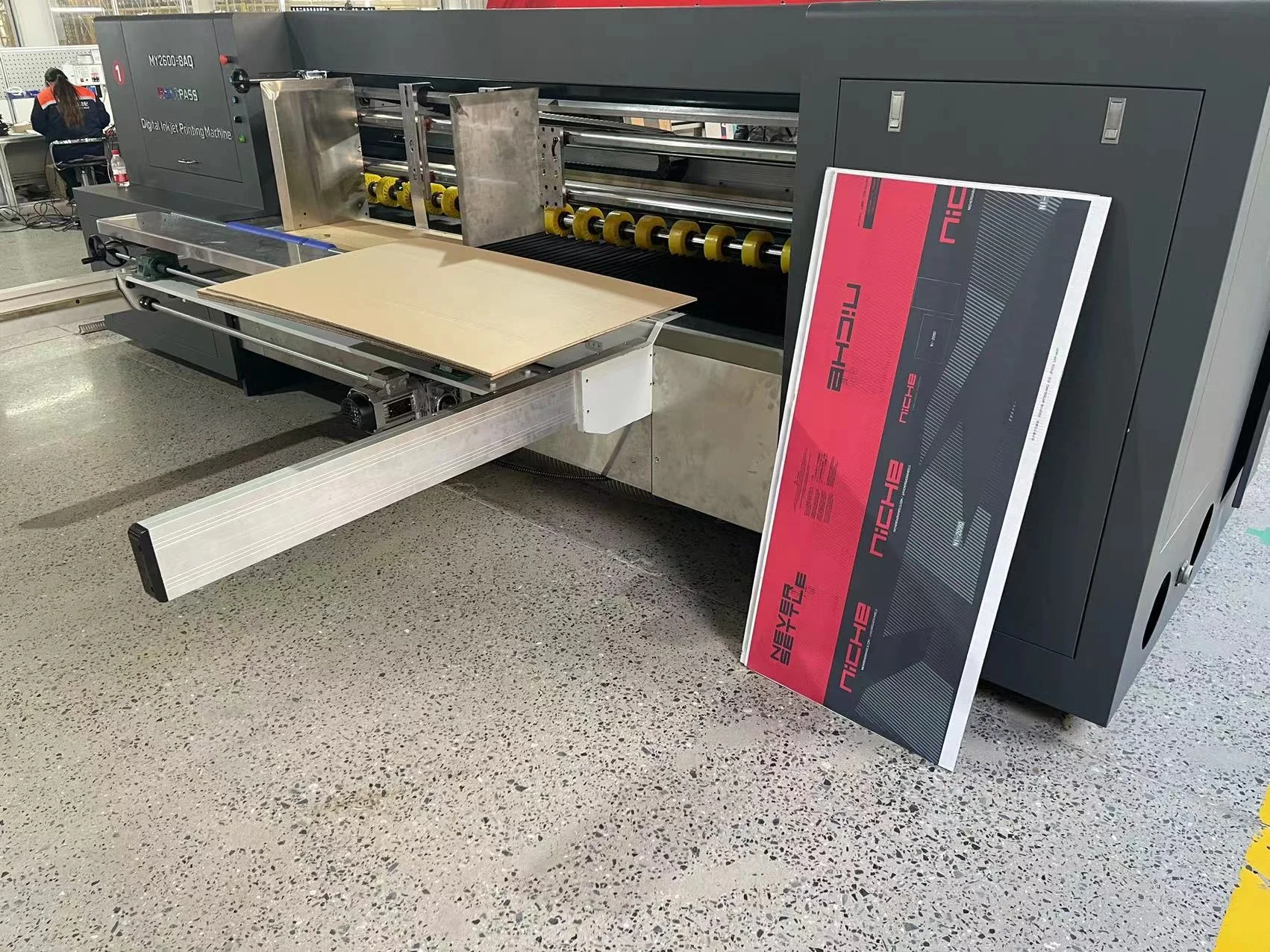 Scaning digital printing machine corrugated box inkjet printer