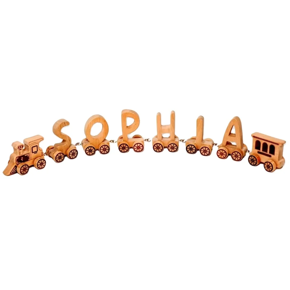 wooden diy crafts kit car 3D alphabet word jigsaw puzzles Montessori educational learning toys for baby wooden puzzles for kids