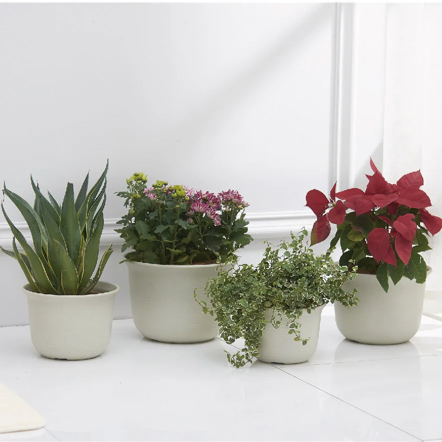 Nordic Simple Plastic Flower Pot Thickened Breathable Office Potted Garden FlowerPot Green Plants Nursery pot