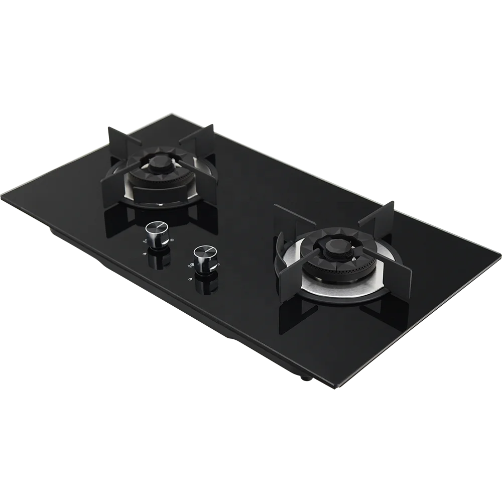 
High-end household gas stove 2 cooker embedded double pot stove gas stove 