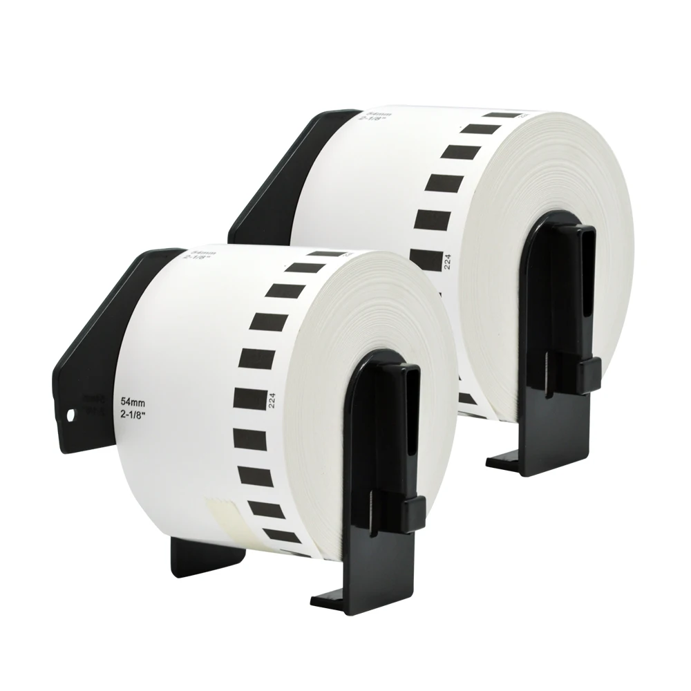 Compatible Labels dk-N55224 dk N55224 54MM*30.48M thermal paper sticker continuous Label