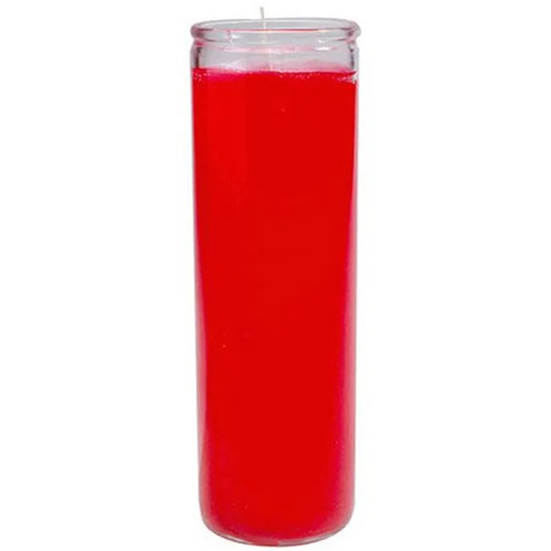 High Quality For Church Or Prayer In Stock Wholesale Flameless 12 Inch Glass Religious Candles
