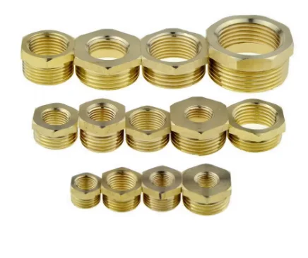 Brass Hex Bushing Reducer Pipe Fitting 1/8 1/4 3/8 1/2 3/4 F to M Threaded Reducing Copper Water Gas Adapter Coupler Connector