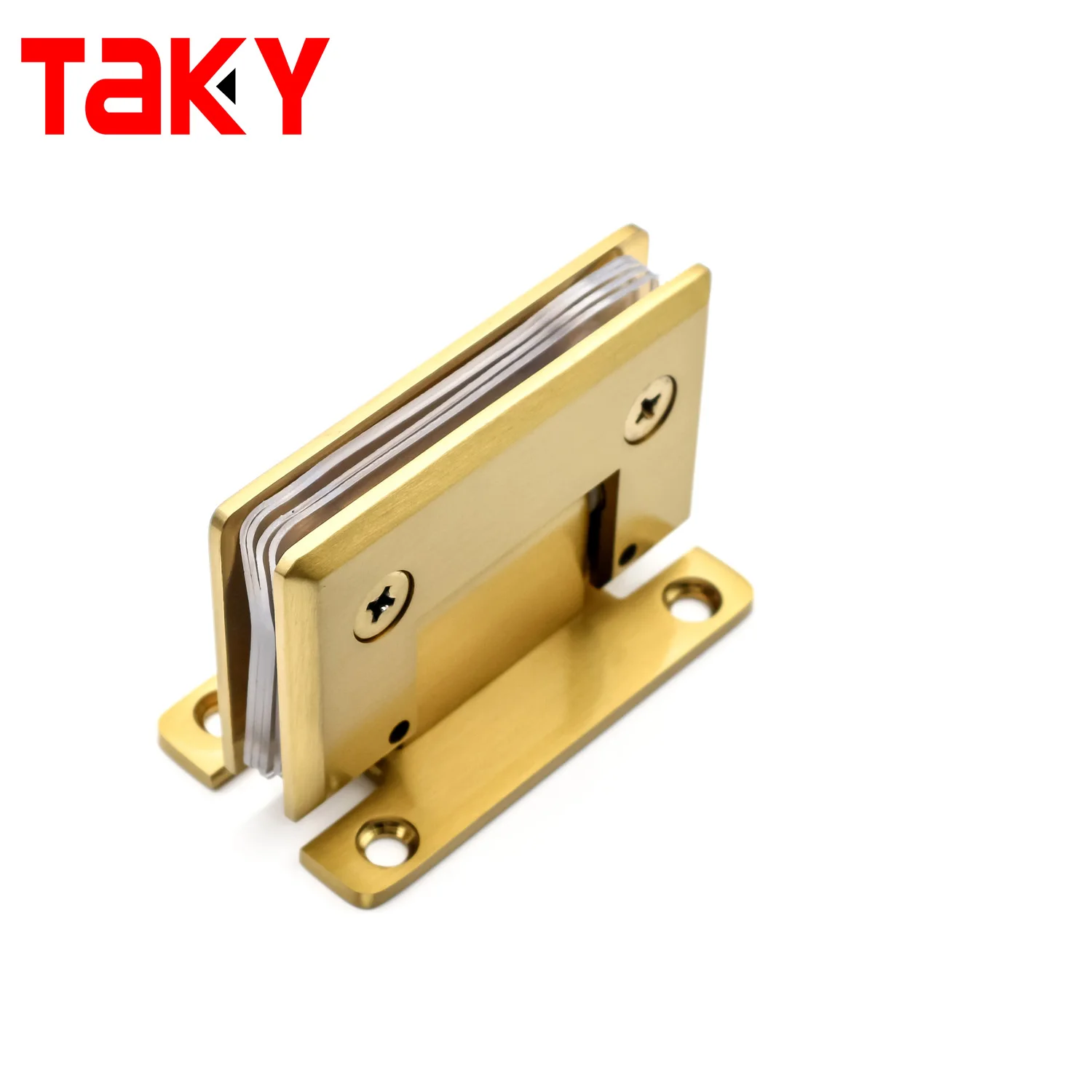 Self closing copper shower glass door hinges for 8mm glass doors