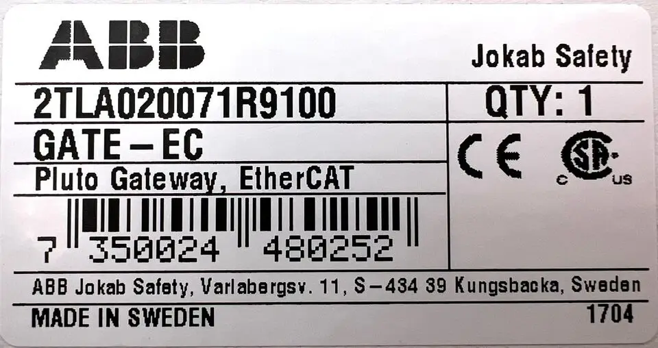 GATE-EC 2TLA020071R9100 HW: 2 3 преобразователь протокола-неиспользованная/оригинальная упаковка-