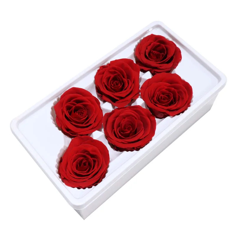 
Wholesale A Grade Forever Eternal Everlasting Preserved Flower 5-6cm Rose Head in Box for Wedding Decoration Valentine Gifts 