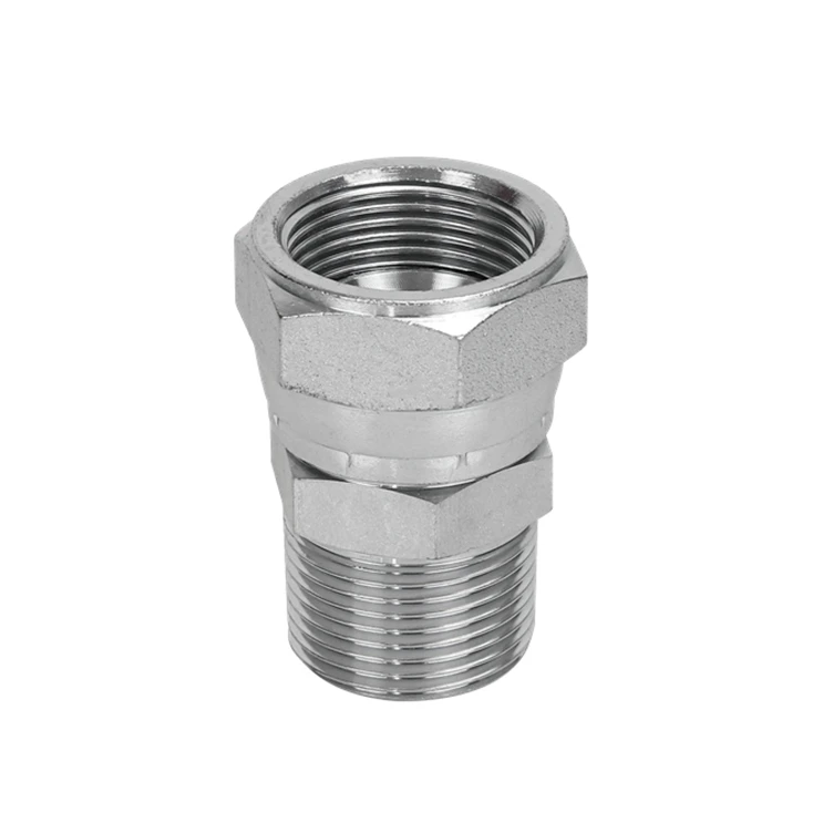 factory wholesale hydraulic flare male female pipe fitting 2NJ hex hydraulic straight union nipple