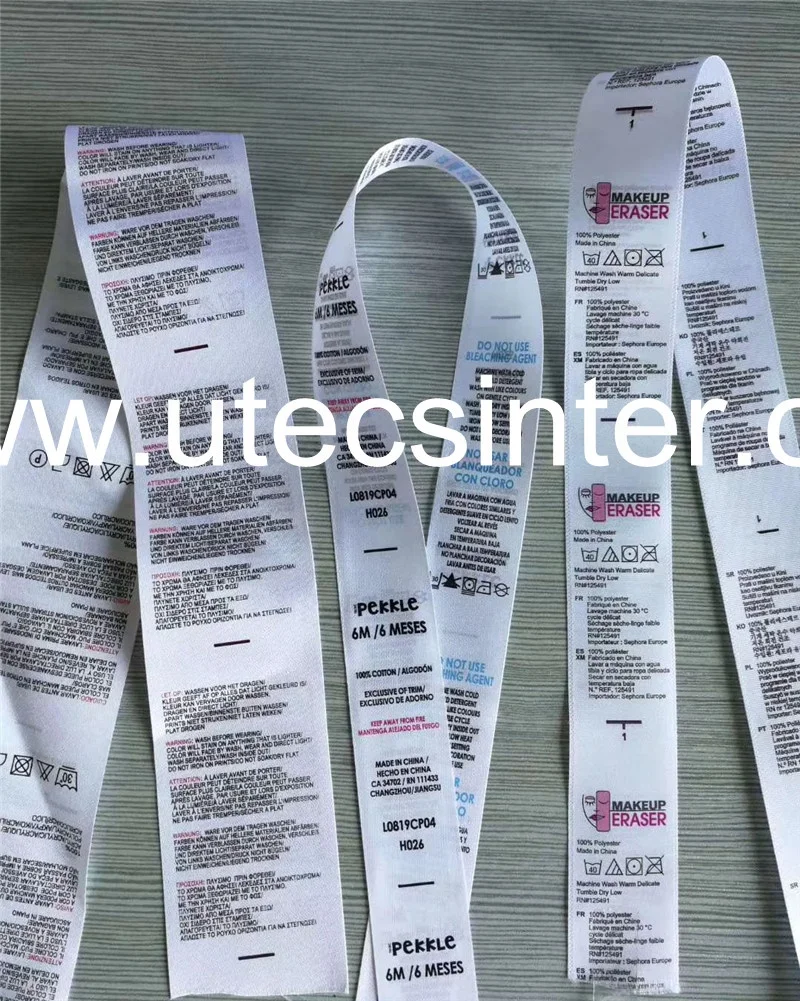 UGS1004 4 Color Automatic Rotary Fabric Trademark Ribbon Printing Machine, Textile cotton webbing Letter Press Offset Printer