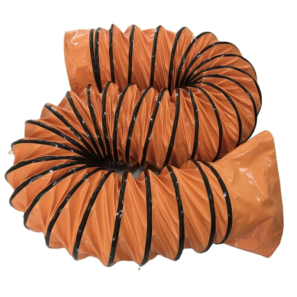 PL 6-24 inch 5/10 meters PVC flexible duct air hose Nylon pipe for ventilation fan axial fan
