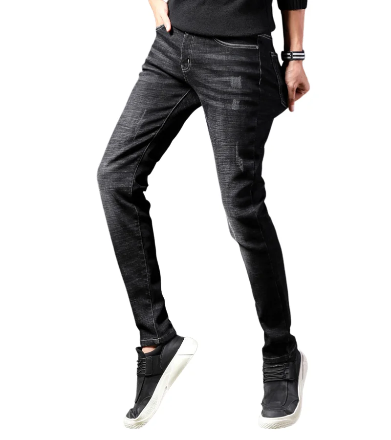 Джинсовая облегающая черная джинсовая куртка для мужчин на заказ