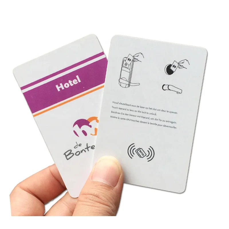 Customized printing ISO14443A 13.56MHZ hotel key card RFID contactless card hotel door lock card