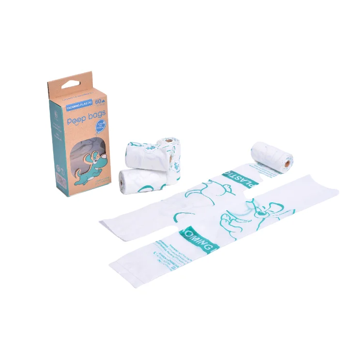 Dog Extra Thick And Strong Biodegradable Soil Poop Bag With Flashlight