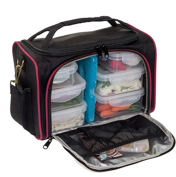 2019 Hot Picnic Outdoors Wholesale Nylon Customized Cooler Tote Insulated Meal Prep Bag for Lunch Containers