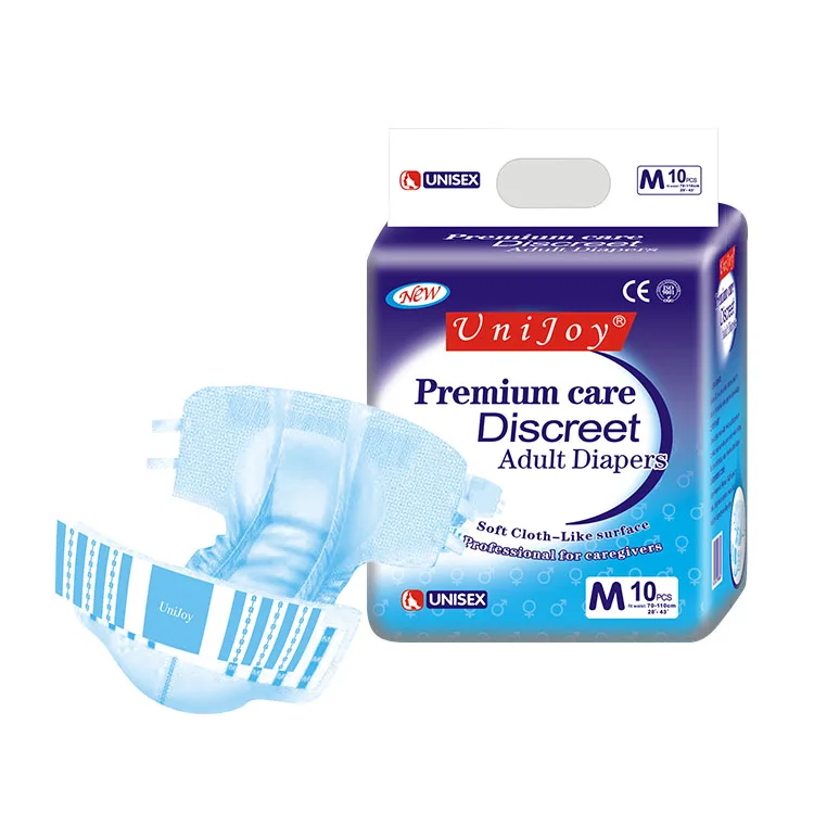 disposable free sample cheap thick brand print cloth Like film adult diapers panties