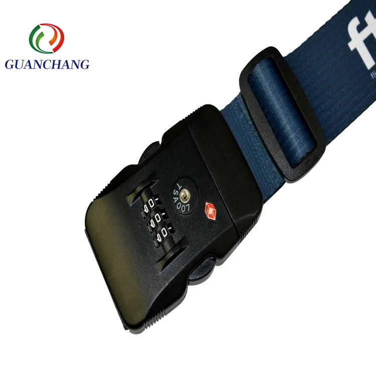 Adjustable Luggage Straps with Combination Lock Suitcase Belts for Travel