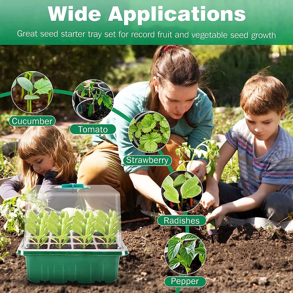 Seeding Heat Mat Cell Nursery Tray Grow Starter Kit Electric Floor Infrared Reptile Pad Bathroom Mirror Heating Film