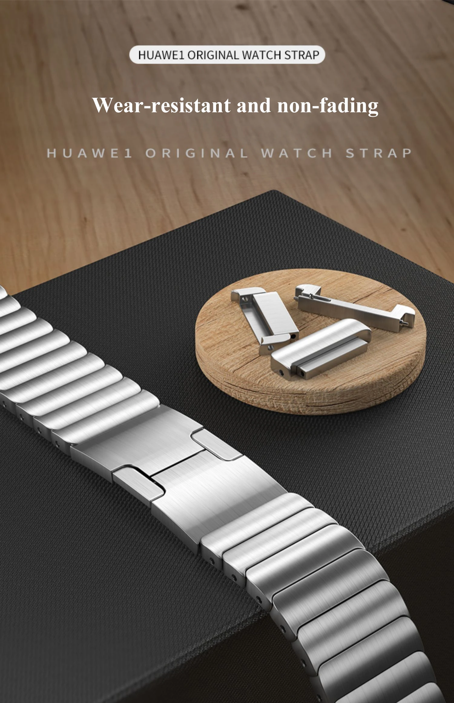 Luxury Stainless Steel Watch Band 22mm for Huawei GT2 GT3 Pro 46mm Sport Bracelet for Samsung Gear S3 Watch 3 Metal Wrist Strap