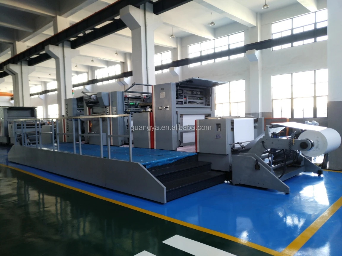 TYM2000JT Large Size 2m Web-Fed Roll to Roll Automatic Hot Foil Stamping Machine Equipment for Cosmetics
