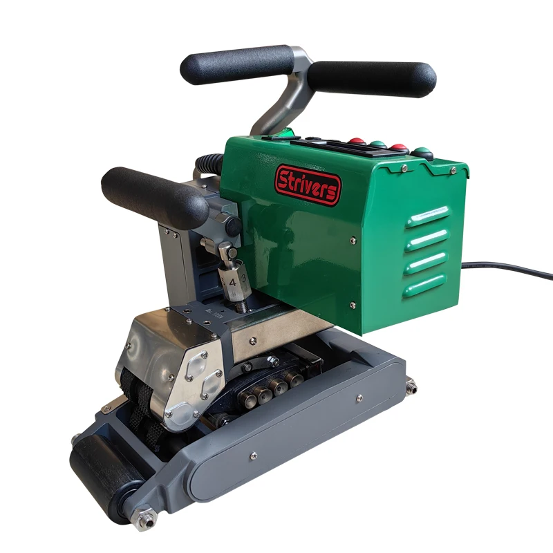 (ST2100 )Powerful Geomembrane Overlap Hot Wedge Welding Machine for Welding HDPE PVC Membrane 2100W