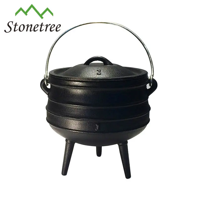 Southafrica Outdoor Campfire Cast Iron Cauldron Pot