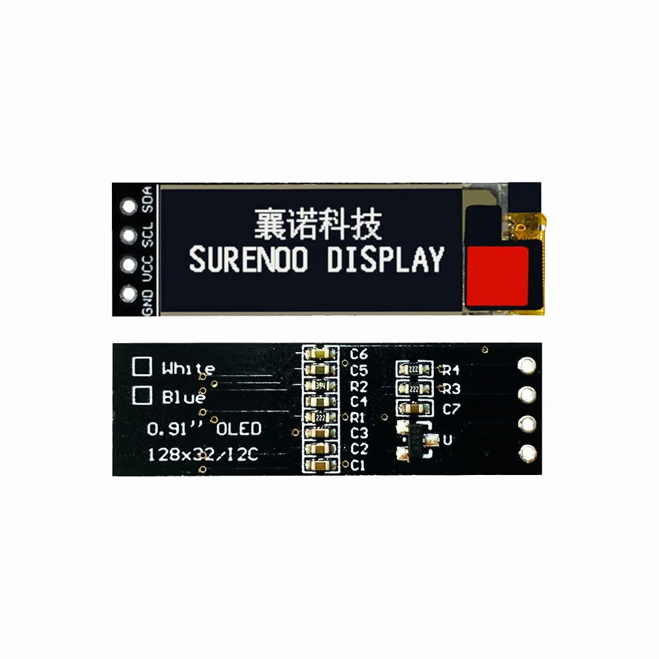  Реальный OLED-дисплей 0 91 дюйма 12832 128*32 38.0x12. SSD1306 последовательный I2C IIC графический ЖК-модуль дисплей LCM панель