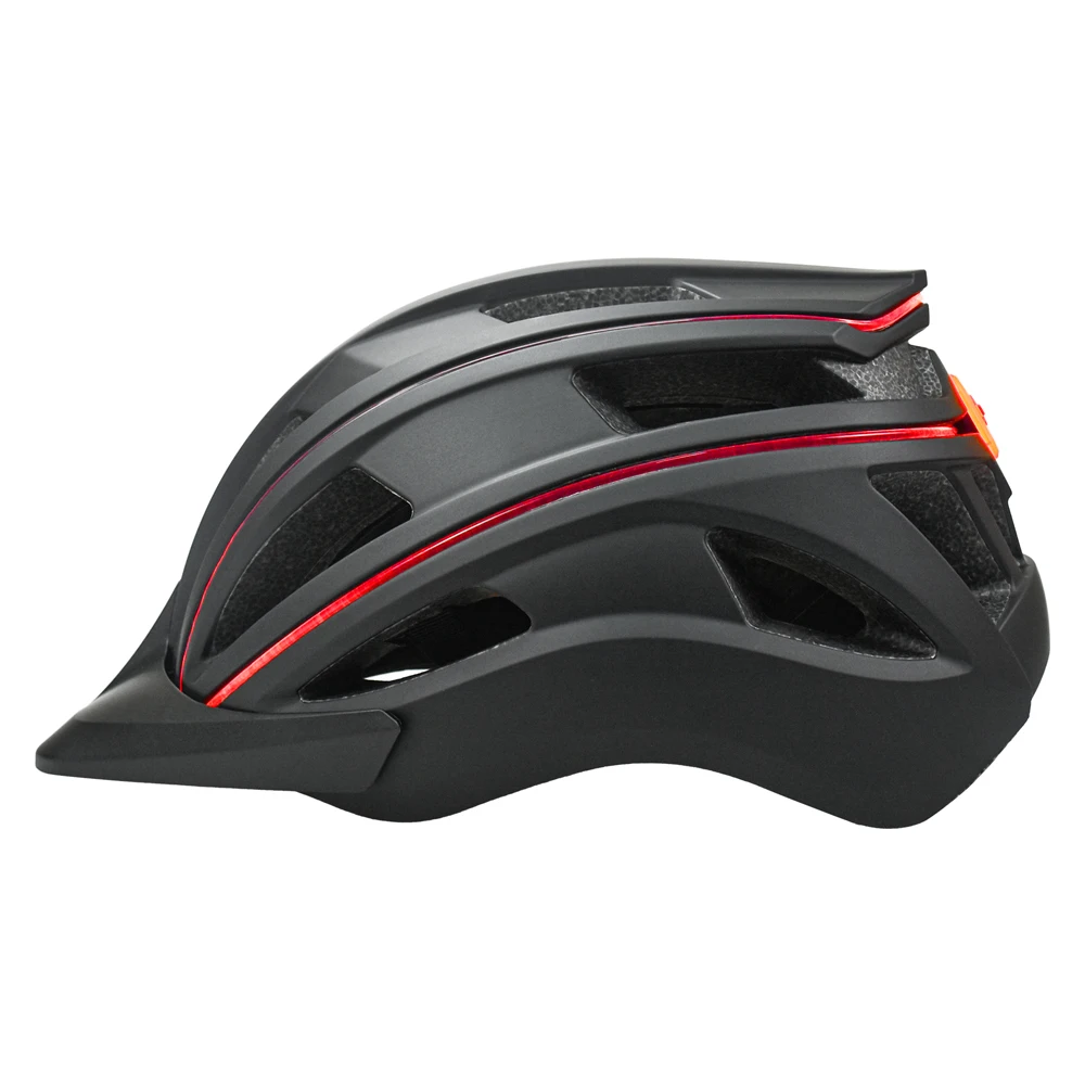 Custom Adult Youth Moutain Bike Sport Helmet With Led Ultra-Light Road Mountain Bike Cycling Helmet With Rear Light And Visor