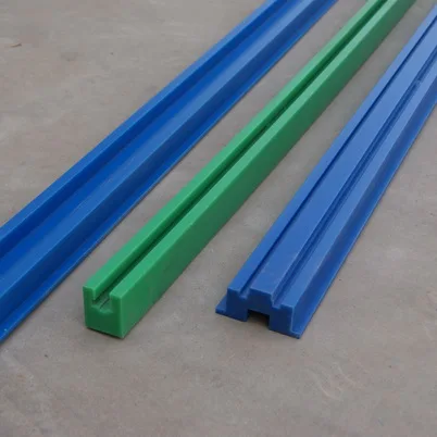 
Machining plastic guide rail for packing machine 