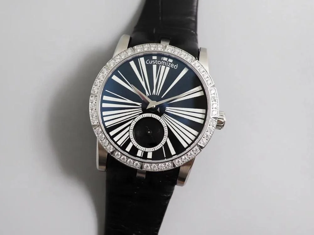 High-quality Diamond  Claw Inlay womens Jewelry Watch Big Dial Automatic Mechanical Lady Wrist  Watch