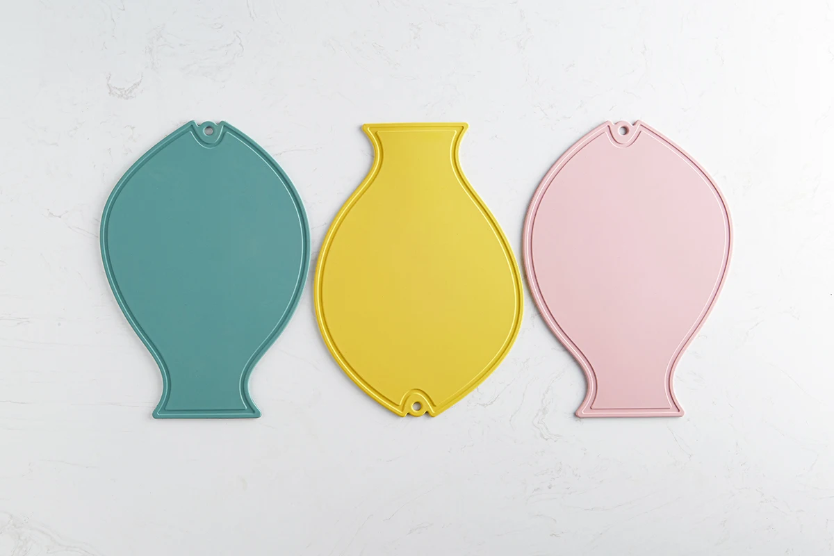 Custom Silicone For Cutting Boards Vegetables Drainer Fish Shaped Silicone Cutting Board for OEM made in Vietnam