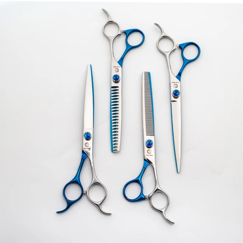 7.0 inch 440C Shark Tooth Thinning Scissors Pet Dog Grooming Scissors