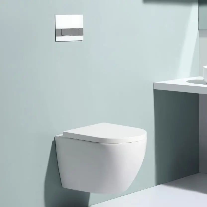 Оптовая продажа, двойной утапливаемый настенный туалет, Подвесной Туалет, подвесной комод для строительства отеля