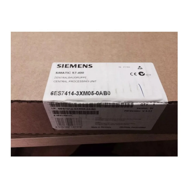 Новый оригинальный 6ES7414-3XM05-0AB0 SIMATIC S7-400, процессор 414-3 центральный процессор