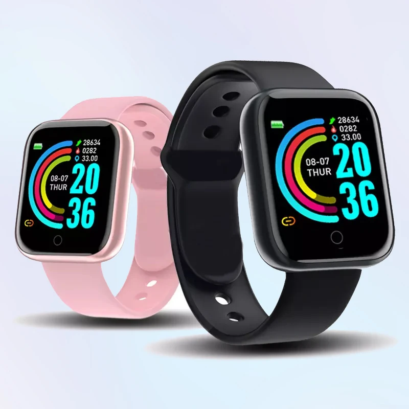 Expenditures d20s pro macaron montre intelligente relogio bracelet reloj inteligente smart watch Y68 d20 smartwatch For apples