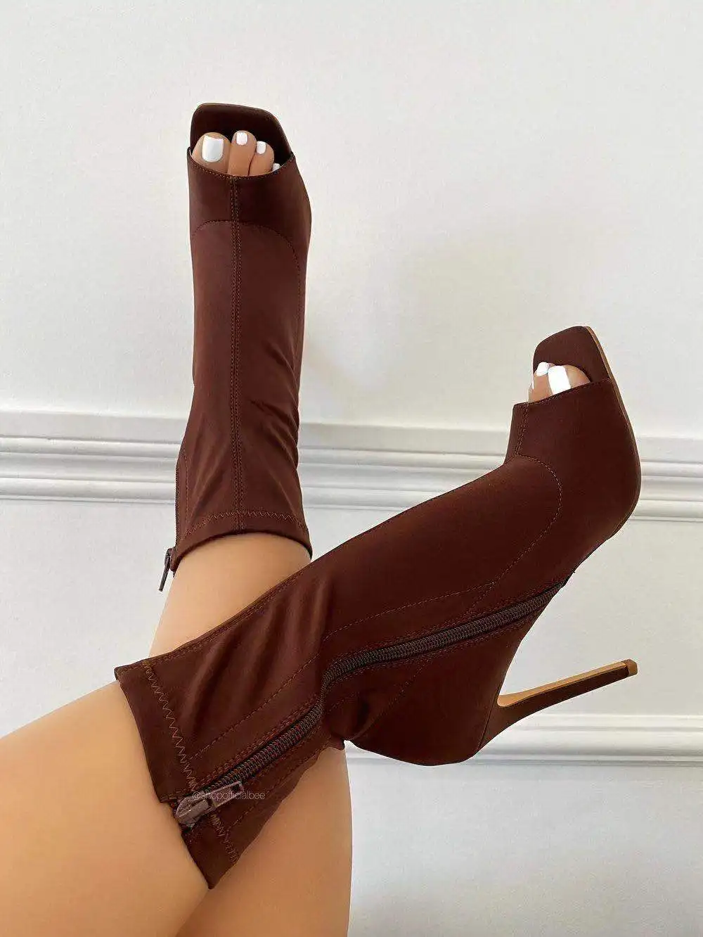 Women Boots High Heels woman shoes Gladiator Heels Autumn Ladies Shoes Female Fashion Open Toe Boots Party Wedding Woman Shoe