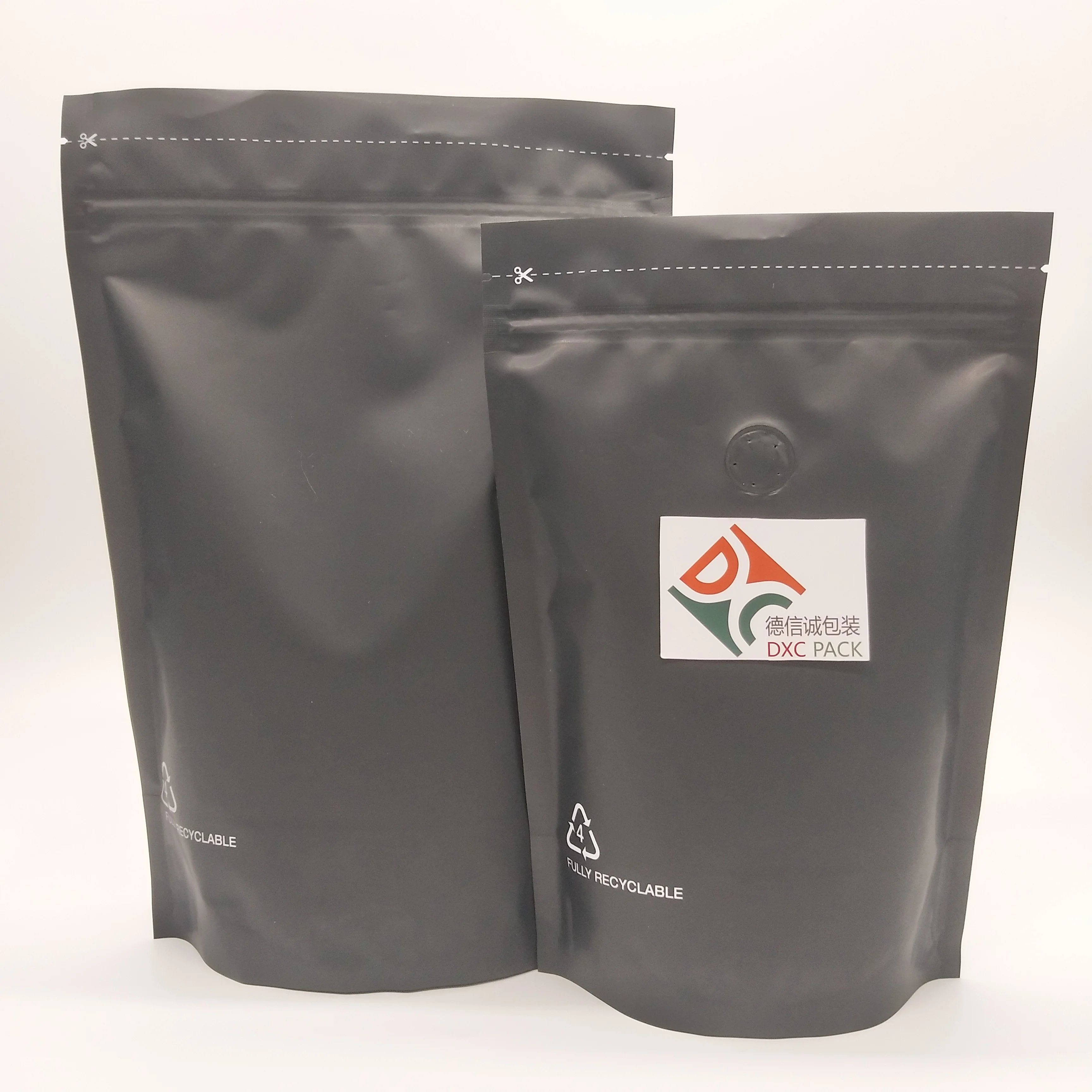 Для вторичной переработки PE/EVOH-PE SUP высокий барьер кофе упаковка мешок с застежкой-молнией и клапаном