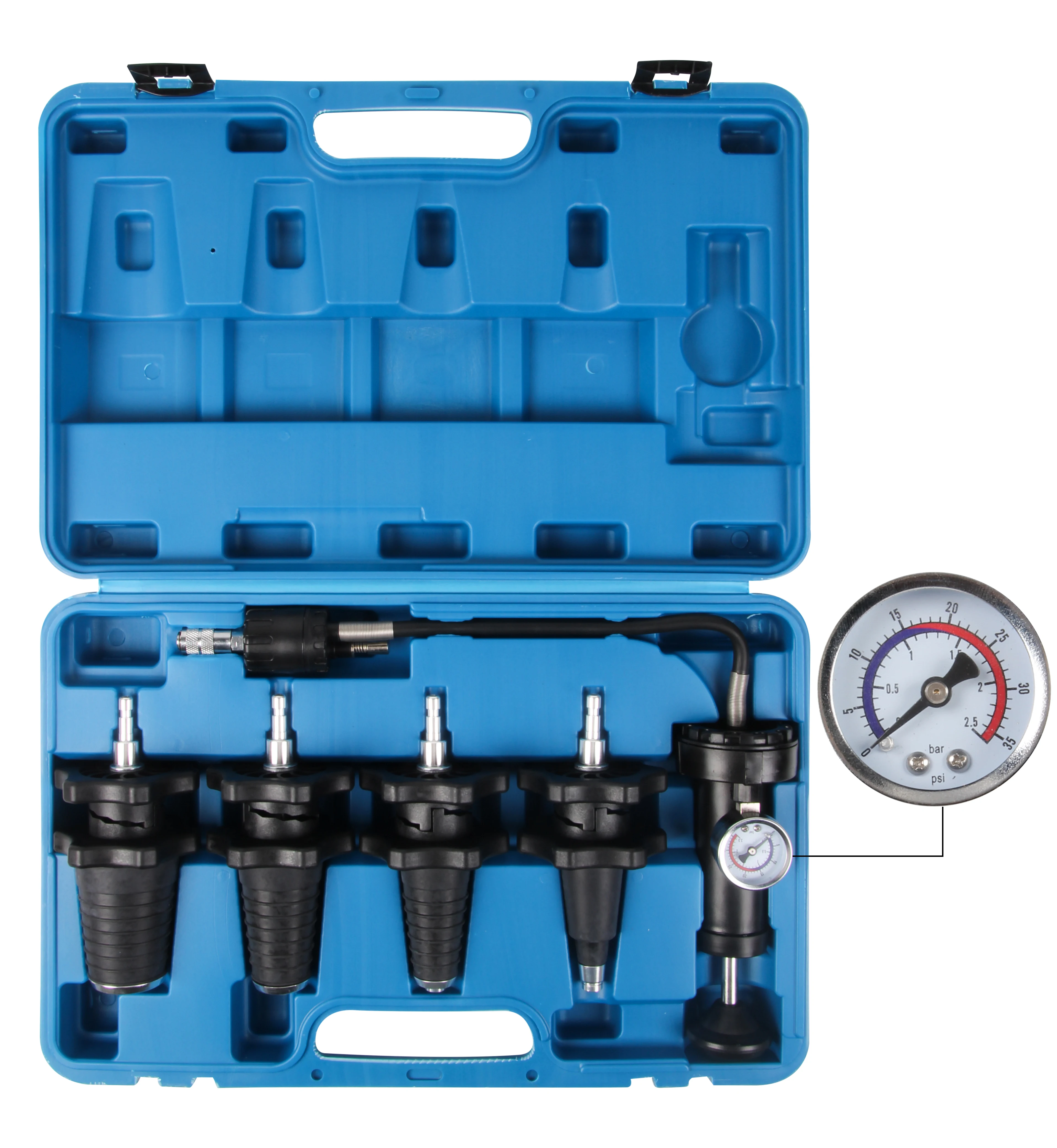 VIKTEC 5pcs Cooling System Universal Radiator Pressure Test Kit