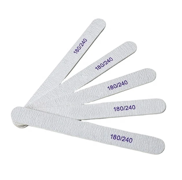 Professional Straight Manicure Pedicure Double-Sided  Nail Tools 100/180 Nail File