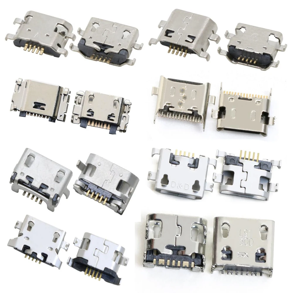 Разъем для 2020 Micro USB 5pin Motorola Moto E6s E6i