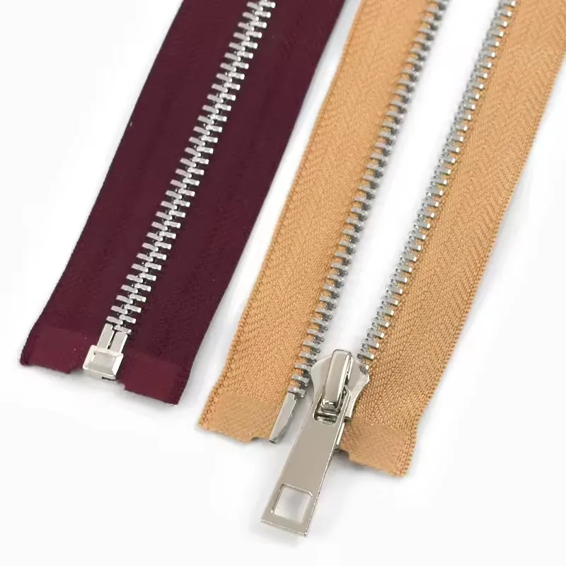 5# DIY Garment Sewing Metal Zipper Accessories Bag Clothes Jacket Alloy Zip Puller Open End Alloy Zippers