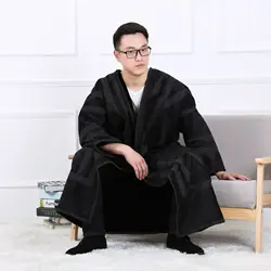 2021 Арабская мужская Одежда Мусульманский толстый плюшевый халат мусульманский весенний и осенний Халат