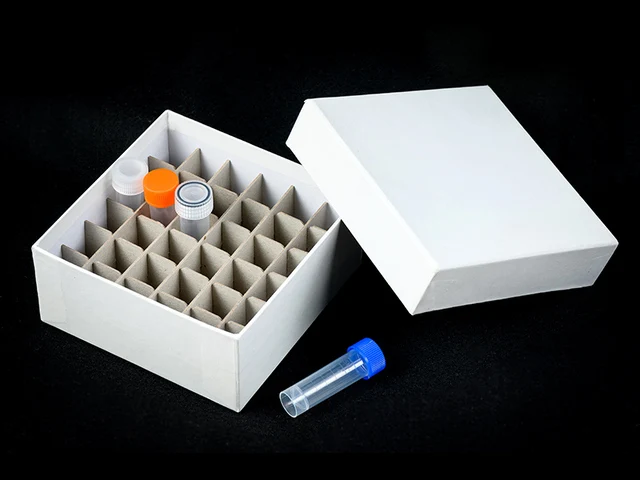 Lab Cryogenic Storage Boxes Cardboard Storage Freezing Box For Cryo Tube