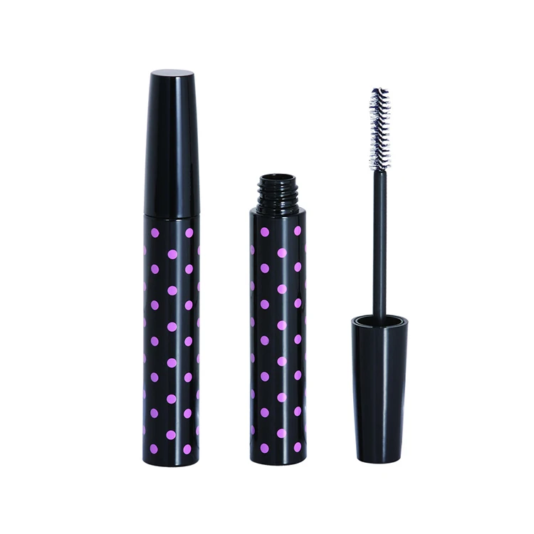 Wholesale Green Round Mascara Tube 15ml Big Capacity With Silver Dot plastic empty mascara container tubes