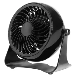 Quite Black Air Circulator Portable Usb Cooling Rechargeable Table Fan