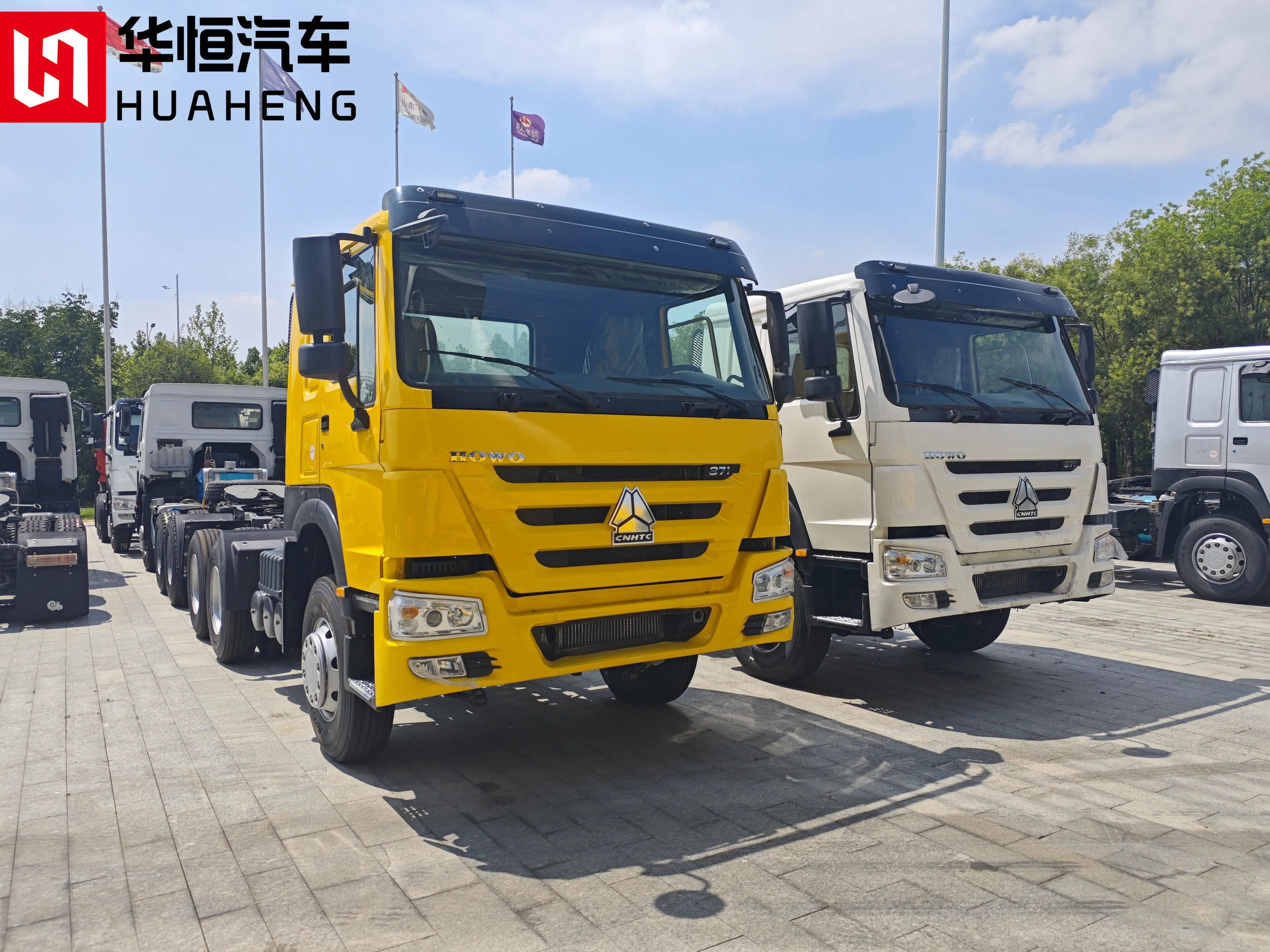 Трактор Sinotruk Howo 6x4 336 л.с. механическая коробка передач 10-колесный дизельный топливный грузовик двигатель Weichai левое шасси