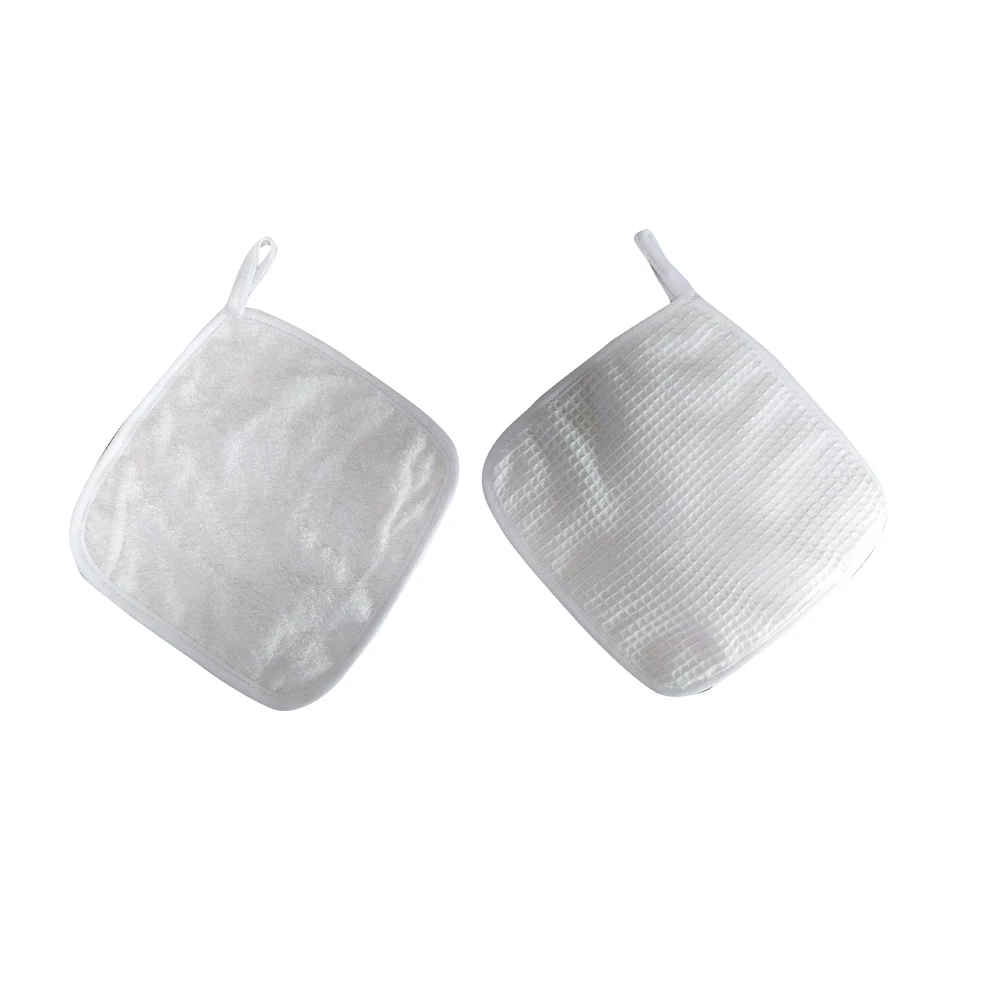 Мягкие бамбуковые хлопковые/органические хлопковые многоразовые подушечки для снятия макияжа с логотипом на заказ косметические хлопковые подушечки