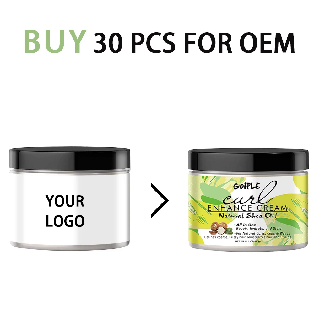 Nourishing Anti-Frizz Detangling Conditioner Leave In Moisturize for Curly Hair Add Shine Private Label Curling Enhance Cream