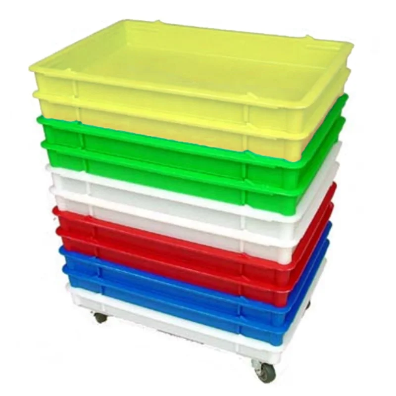 60*40*10cm food grade PP plastic bread pizza dough box / dough tray / dough pan