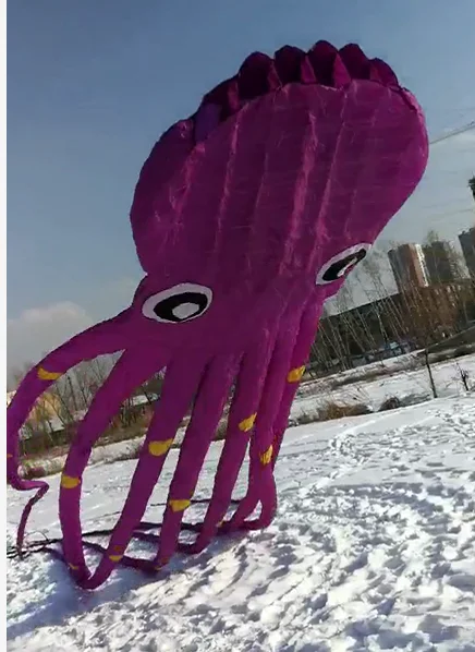 Easy flying large octopus soft kite Size color customizable from the Factory