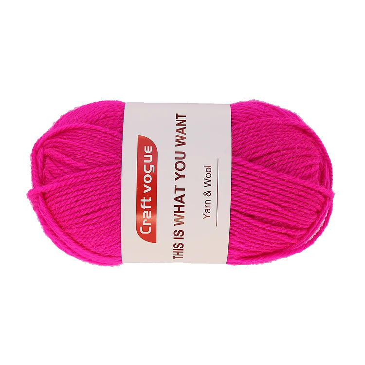 Craft Vogue 100g 3ply 100%wool yarn wholesale for custom knitting and hand knitting