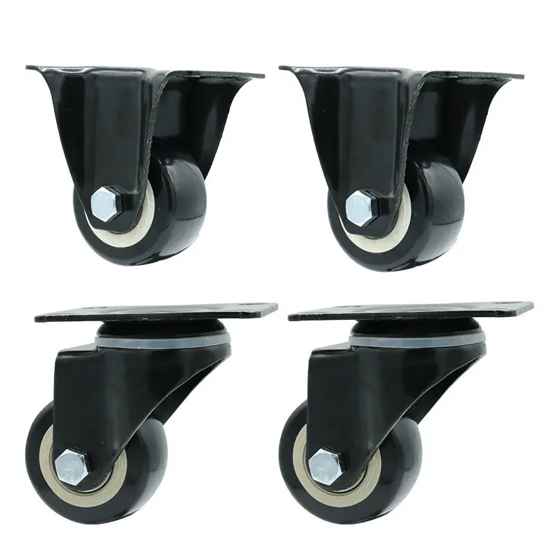 sewing machine caster wheel Polyurethane Foam No Noise Wheels Swivel Caster 1.5 inch 2 inch 2.5inch wheels for air cooler